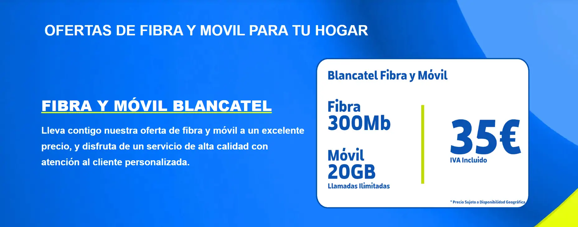 Fibra y Móvil Burgos, Alava y Rioja