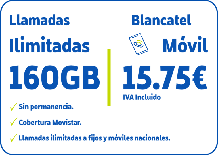 Llamadas Ilimitadas y 160GB